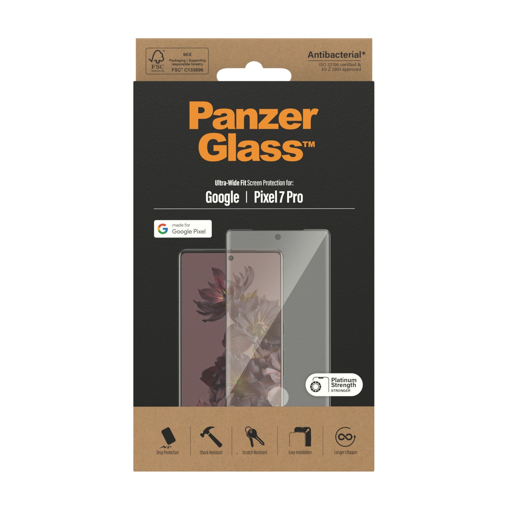 PanzerGlass® Screen Protector Google Pixel 7 Pro | Ultra-Wide Fit
